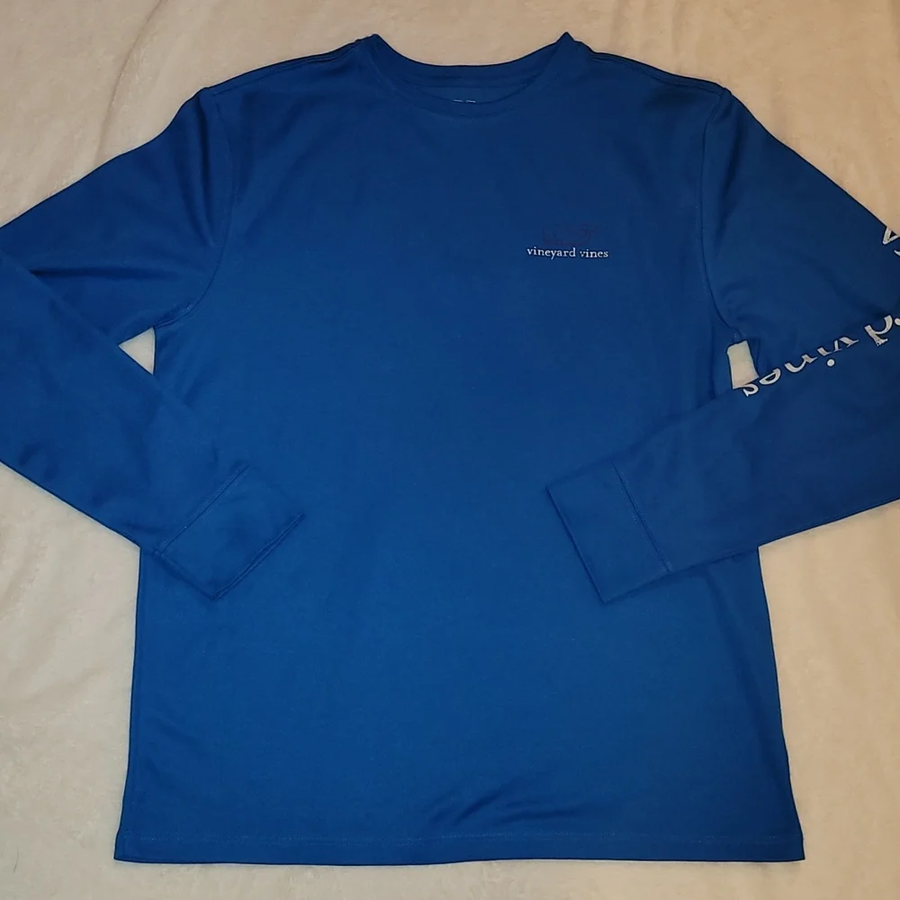Vineyard Vines Boy's Performance Shirt Size Large Blue - Picture 2 of 5